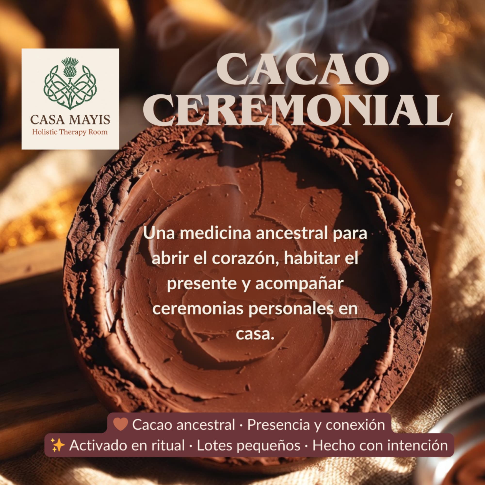 Cacao ceremonial Casa Mayis